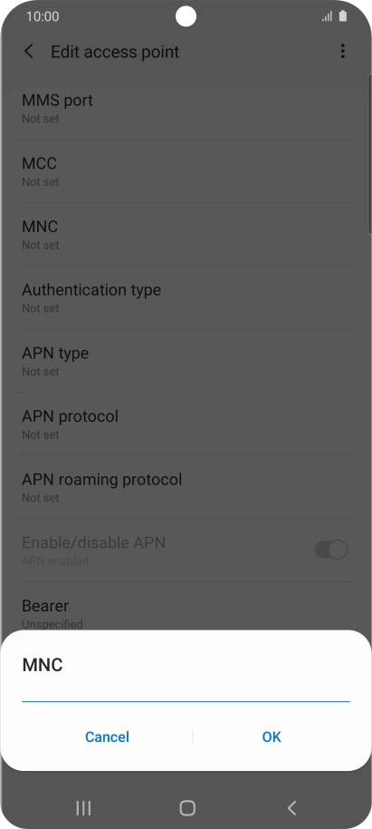Key in 03 and press OK.