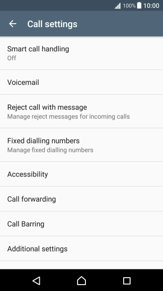 Press Call forwarding.