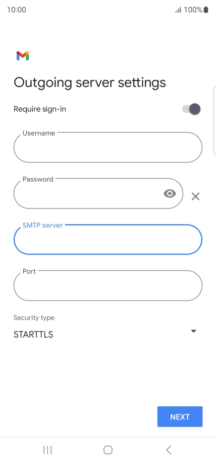 Press the field below 