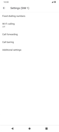 Press Call forwarding.