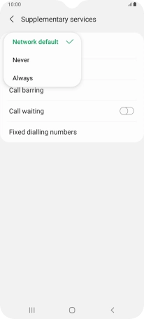 Press Always to turn on caller identification.
