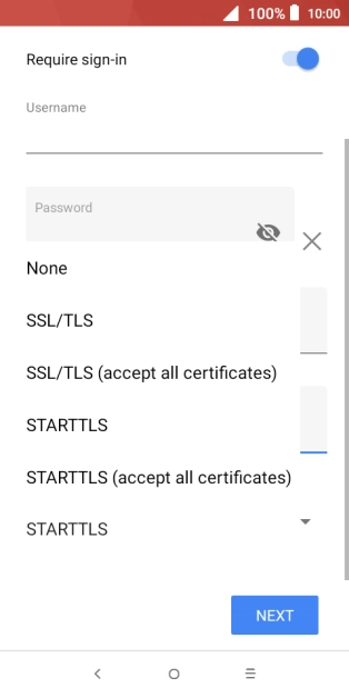 Press None to turn off the function.