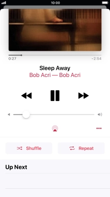 Press Shuffle to turn the function on or off.