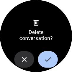 Press the confirm icon.