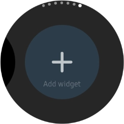 Press the add widget icon.