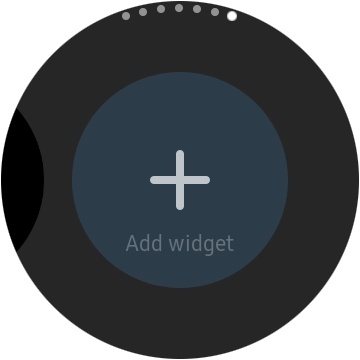 Press the add widget icon.