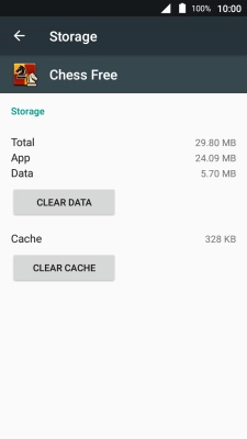 Press CLEAR CACHE.