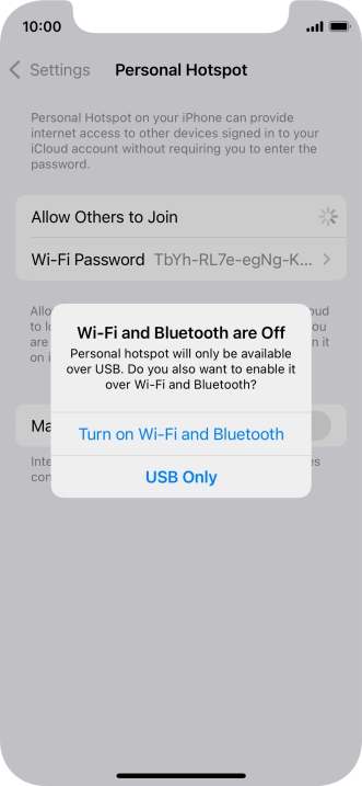 If Wi-Fi is turned off, press Turn on Wi-Fi and Bluetooth.