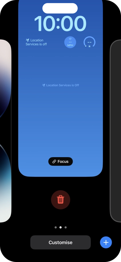 Press the delete icon.