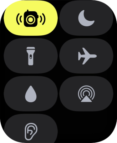 Press the flight mode icon to turn the function on or off.