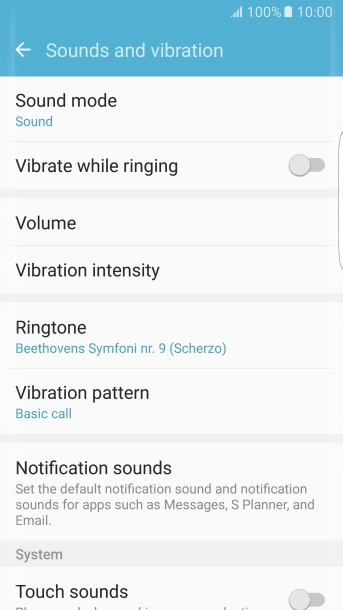 Press the Home key to return to the home screen.