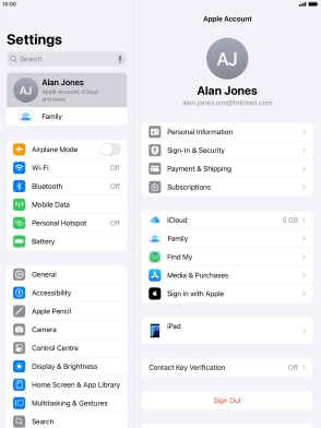Press the Home key to return to the home screen.