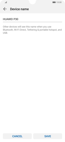 Key in the required Wi-Fi hotspot name and press SAVE.