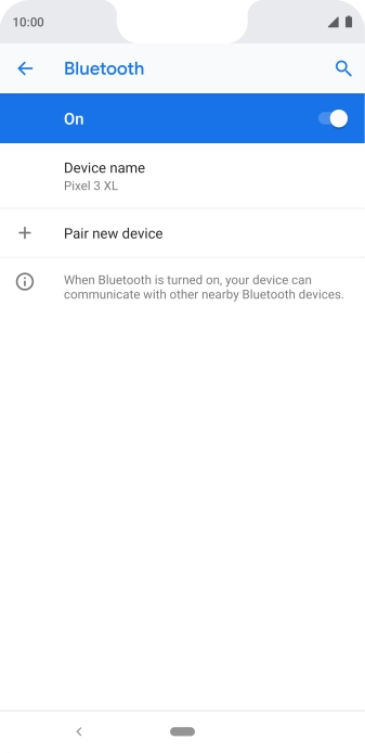 Press the Home key to return to the home screen.