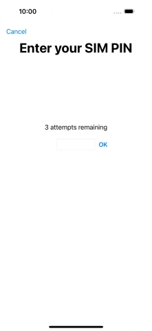 If your SIM is locked, key in your PIN and press OK.