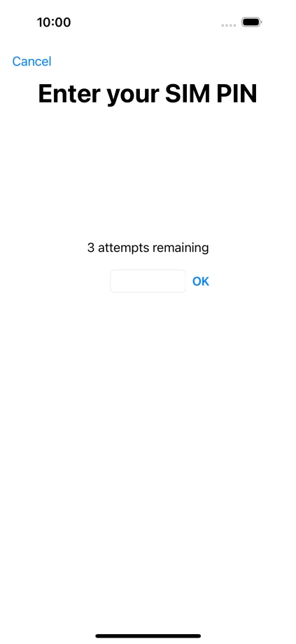 If your SIM is locked, key in your PIN and press OK.