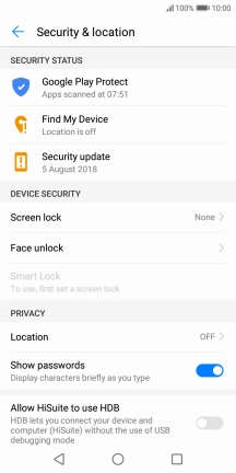 Press the Home key to return to the home screen.
