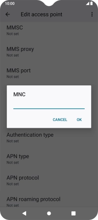 Key in 03 and press OK.