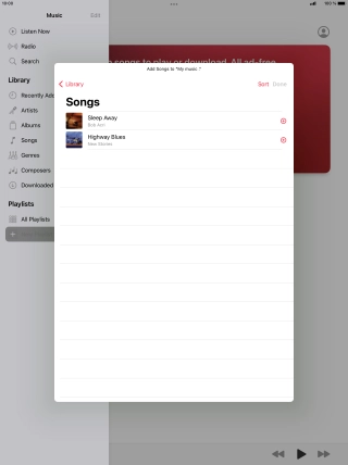 Go to the required category and press the required audio file.