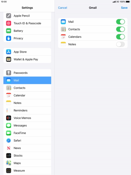 If this screen is displayed, you email account has been recognised and set up automatically. Follow the instructions on the screen to key in more information and finish setting up your tablet.
