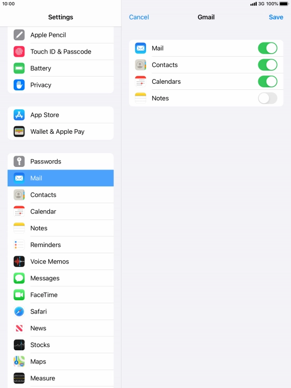 If this screen is displayed, you email account has been recognised and set up automatically. Follow the instructions on the screen to key in more information and finish setting up your tablet.