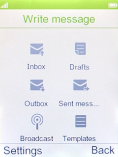 Press the Left selection key.