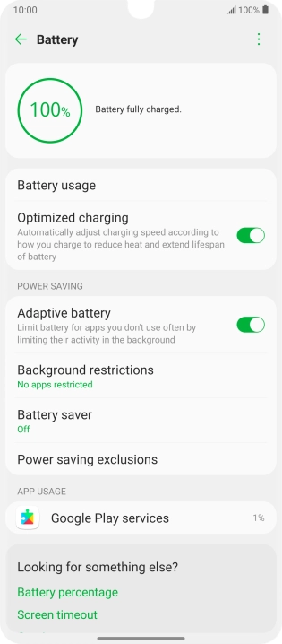 Press Battery saver.