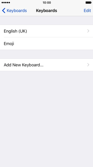 Press Add New Keyboard....