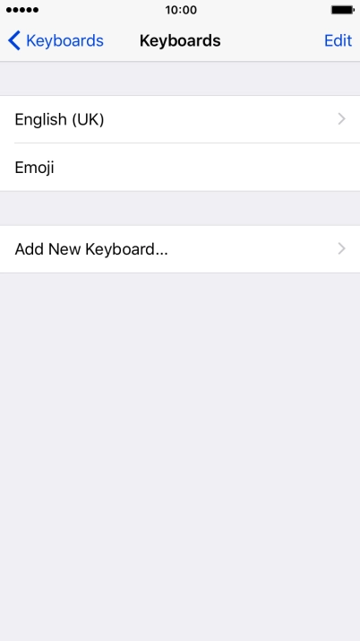 Press Add New Keyboard....