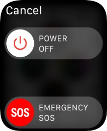 Press and drag the power off icon right.