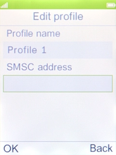 Key in +61415011501 and press the Left selection key.