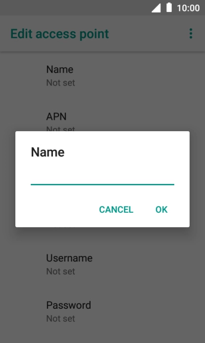 Key in Vodafone MMS and press OK.