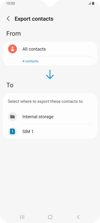 Press the name of the SIM.