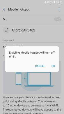 If Wi-Fi is turned on, press OK.