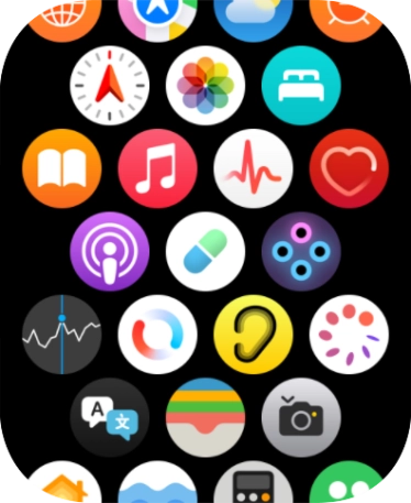 Press the music player icon.