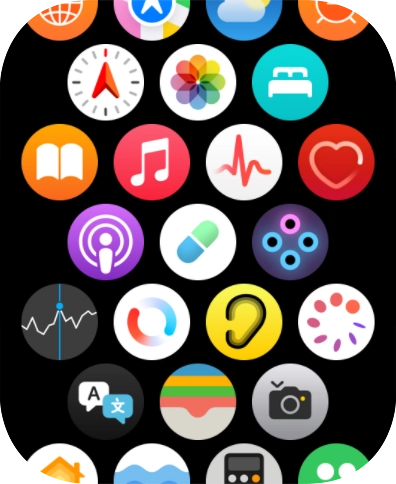 Press the music player icon.