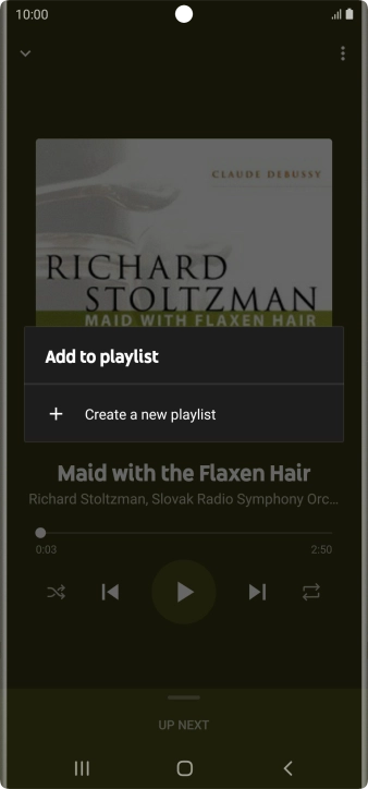 Press Create a new playlist.