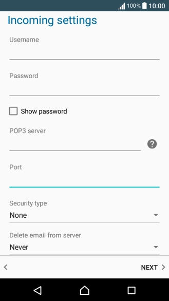 Press the drop down list below 