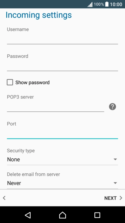 Press the drop down list below 