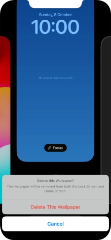 Press Delete This Wallpaper.