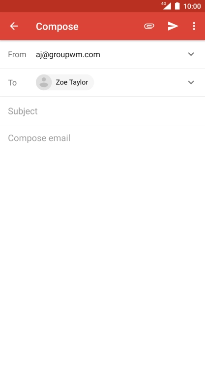 Press Subject and key in the required subject.