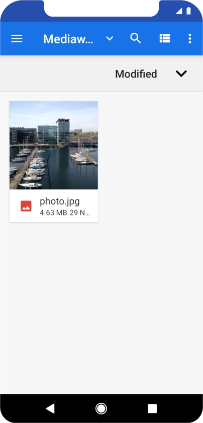 Press the required file.