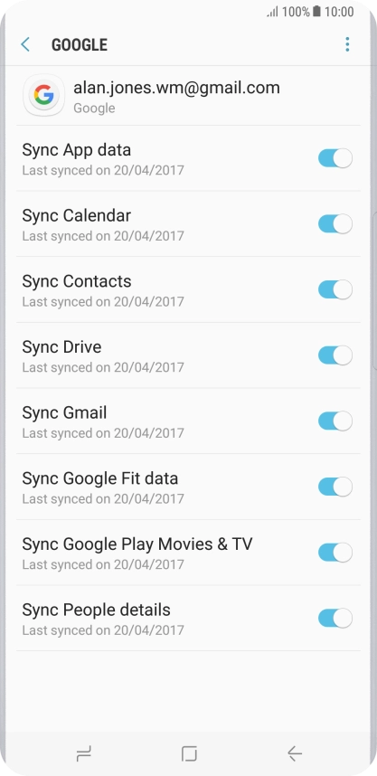 Press the Home key to return to the home screen.
