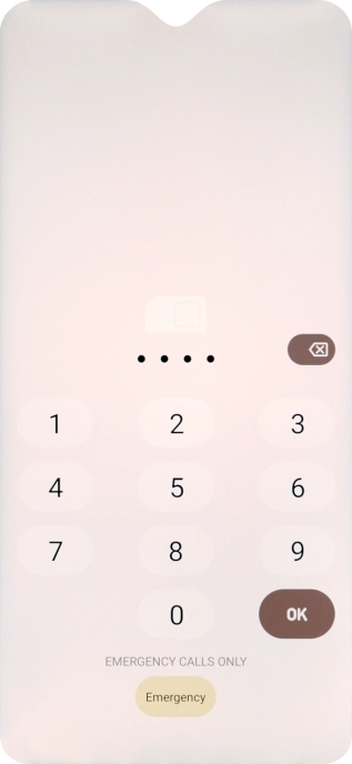 If you're asked to key in your PIN, do so and press OK.