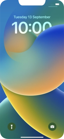 Slide your finger upwards starting from the bottom of the screen.