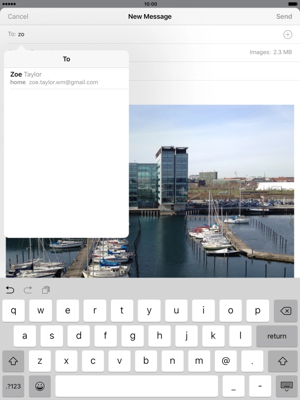 Press the required contact.