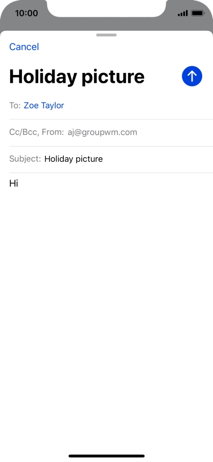Press and hold the text input field until a pop-up menu is displayed.