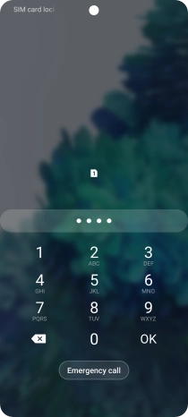 If you're asked to key in your PIN, do so and press OK.