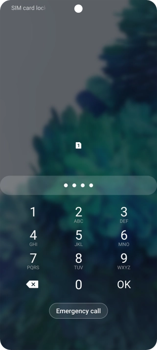 If you're asked to key in your PIN, do so and press OK.