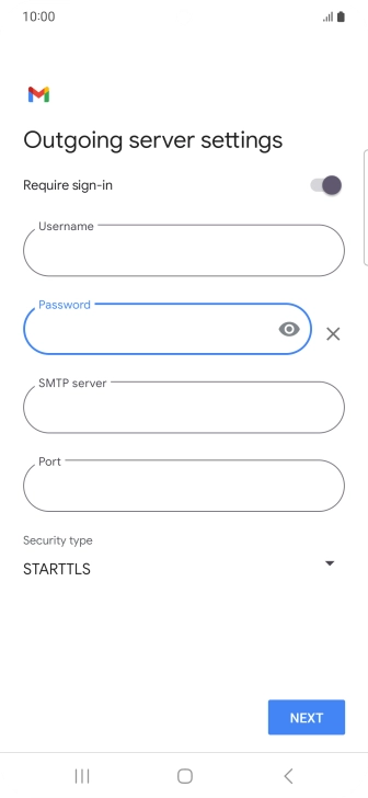Press the field below 